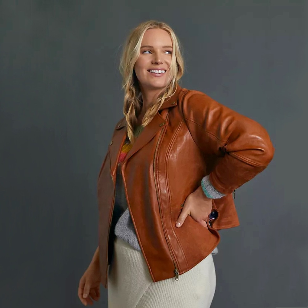 ANTHROPOLOGIE | Robyn Faux Leather Moto Jacket
